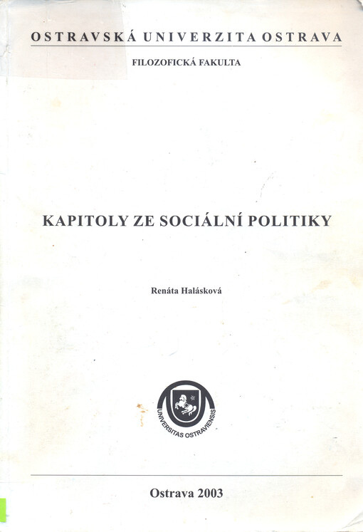 Kapitoly ze sociální politiky