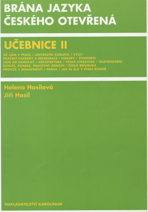 Brána jazyka českého otevřená, učebnice 2
