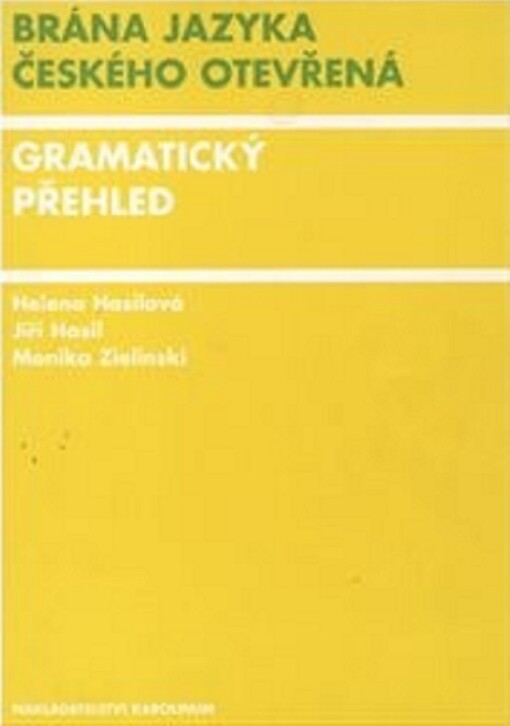 Brána jazyka českého otevřená, gramatický přehled