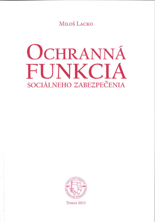 Ochranná funkcia sociálneho zabezpečenia