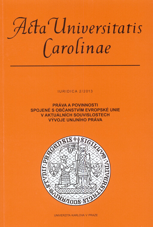 Práva a povinnosti spojené s občanstvím Evropské unie v aktuálních souvislostech vývoje unijního práva