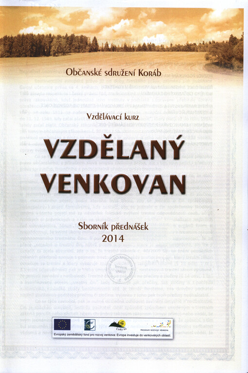 Vzdělaný venkovan :vzdělávací kurz : sborník přednášek 2014
