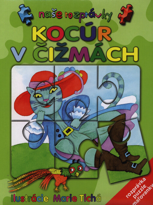 Kocúr v čižmách :rozprávka, puzzle, maľovanky