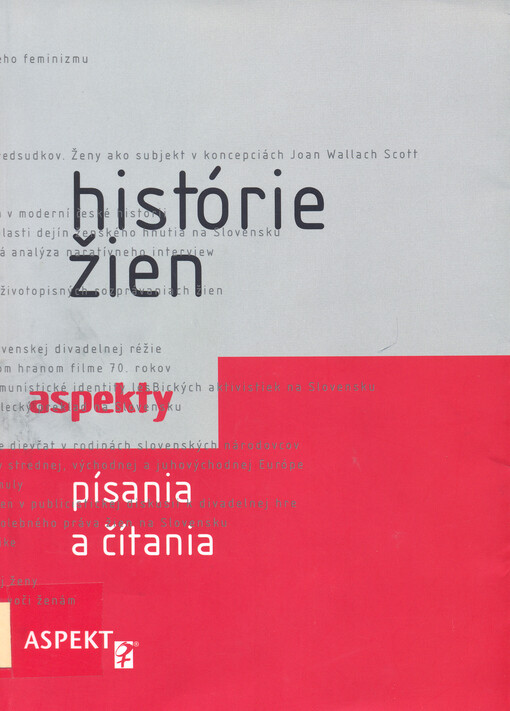 Histórie žien : aspekty písania a čítania