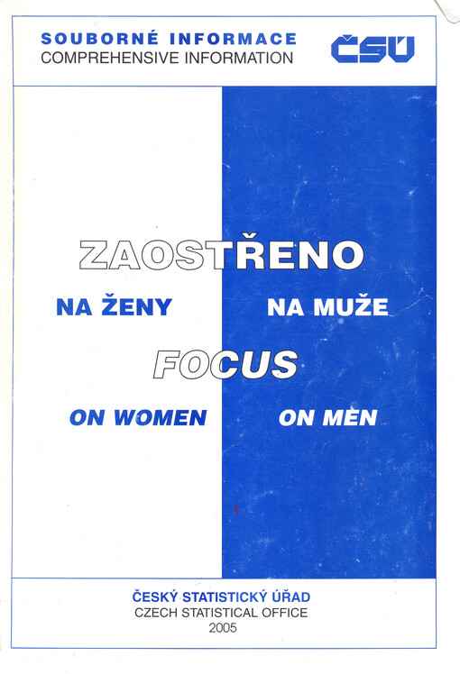 Zaostřeno na ženy, na muže = Focus on women, on men   
