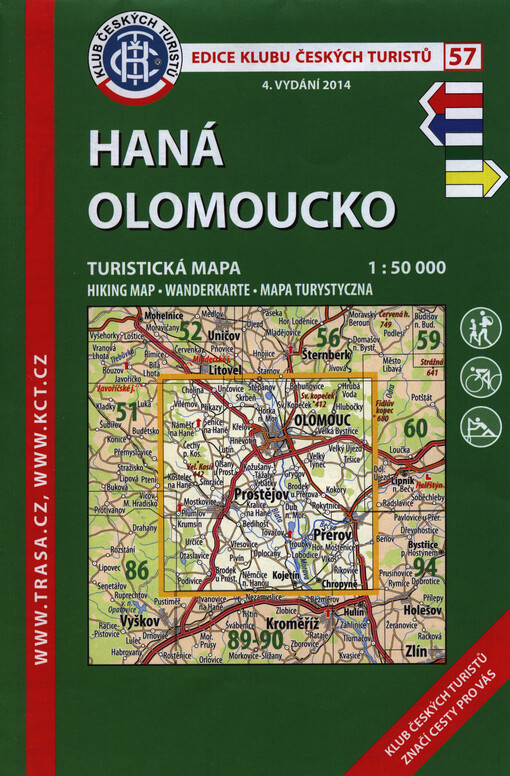 Haná, Olomouckoturistická mapa 1:50 000