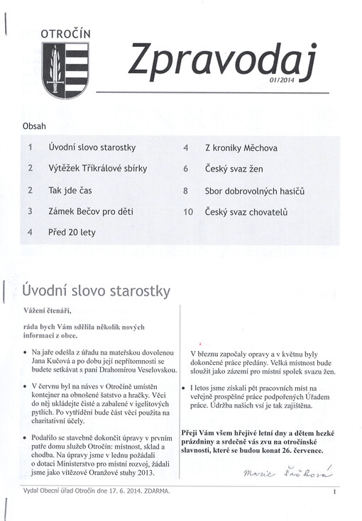 Zpravodaj :Otročín