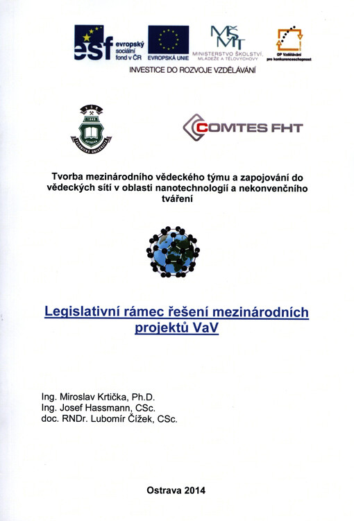Legislativní rámec řešení mezinárodních projektů VaV
