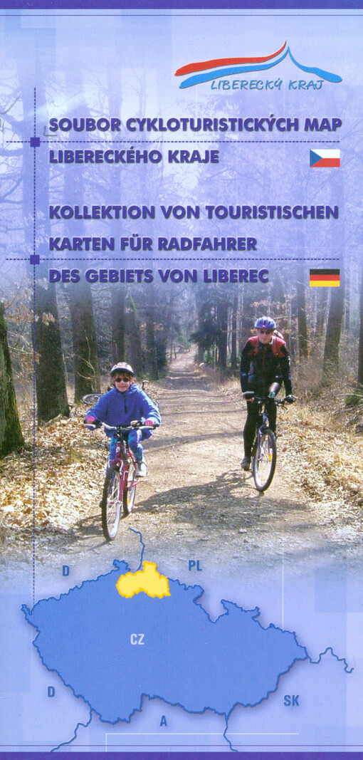 Soubor cykloturistických map Libereckého krajeKollektion von Touristischen Karten für Radfahrer des Gebiets von Liberec