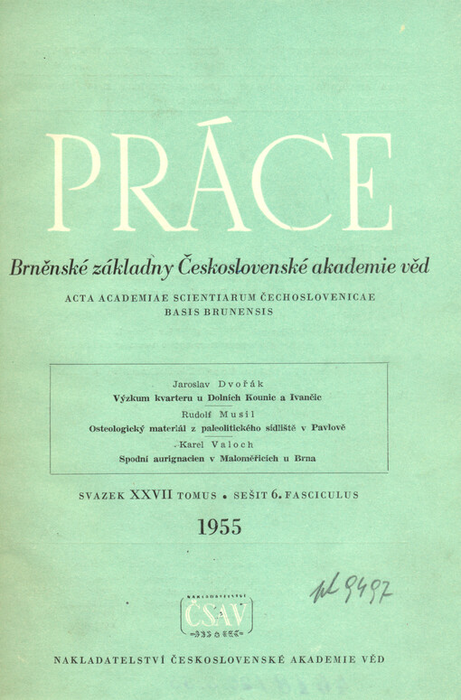 Výzkum kvarteru u Dolních Kounic a Ivančic