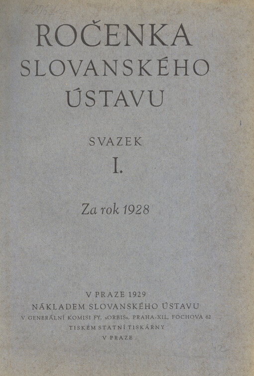 Ročenka Slovanského ústavu