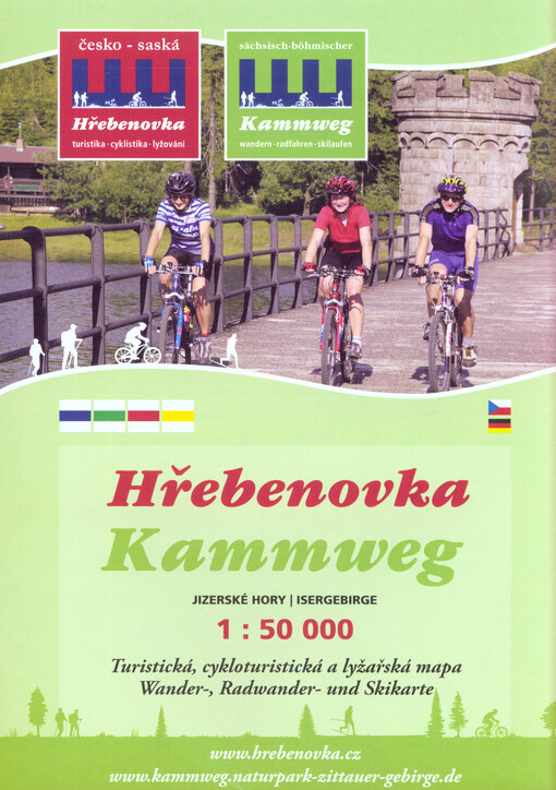 Hřebenovkaturistická, cykloturistická a lyžařská mapa = Kammweg : Wander-, Radwander- und Skikarte : 1:50 000 : Tipy na výlety = Ausflugstipps