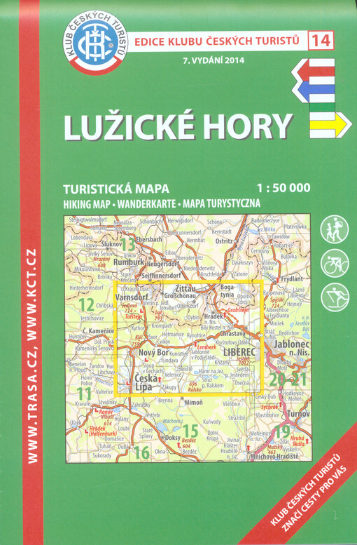 Lužické horyturistická mapa 1:50 000