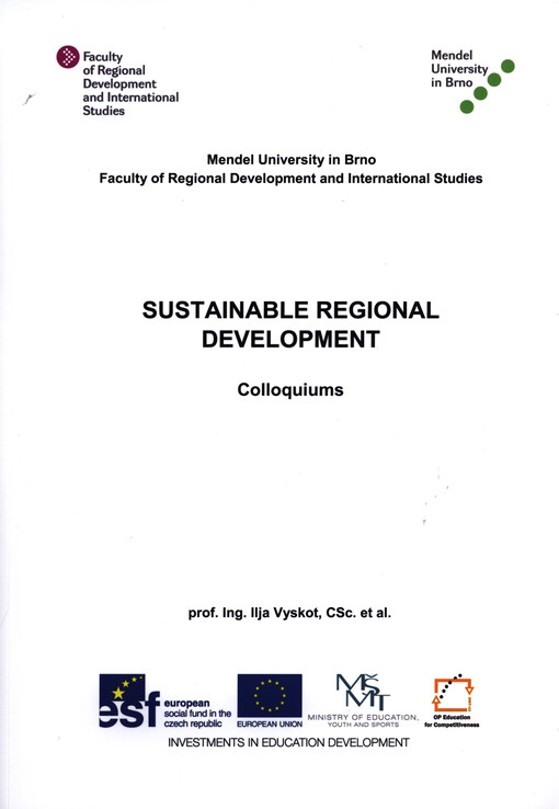 Sustainable regional development :colloquiums