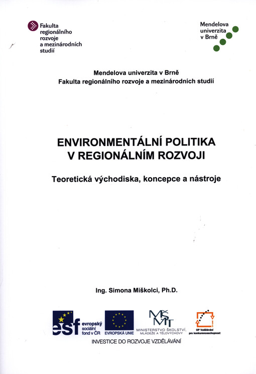Environmentální politika v regionálním rozvoji