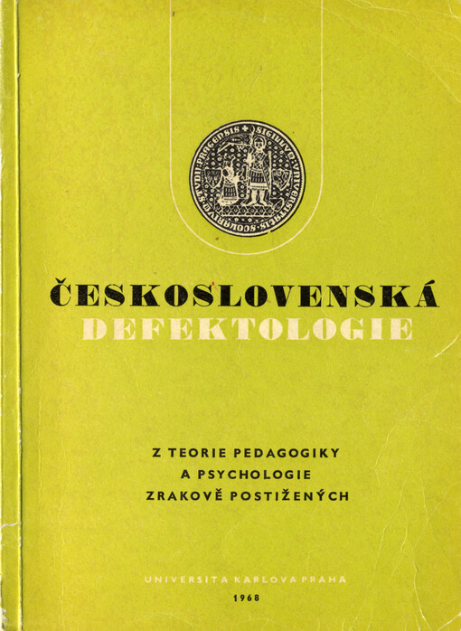 Z teorie pedagogiky a psychologie zrakově postižených : [Sborník]