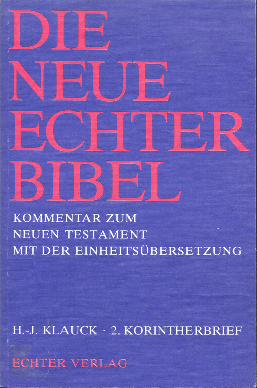 2. Korintherbrief = Zweiter Korintherbrief   