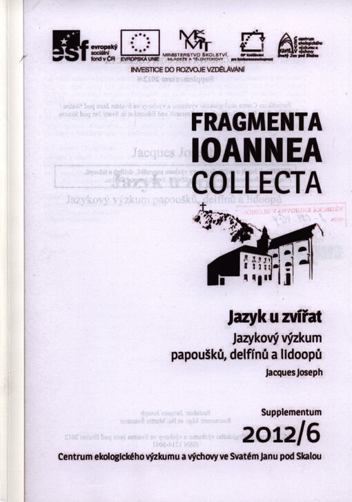 Jazyk u zvířat :jazykový výzkum papoušků, delfínů a lidoopů