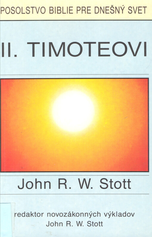 Výklad epištoly 2. Timoteovi