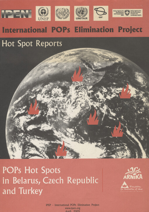 POPs hot spots in Belarus, Czech Republic and Turkey : hot spot reports