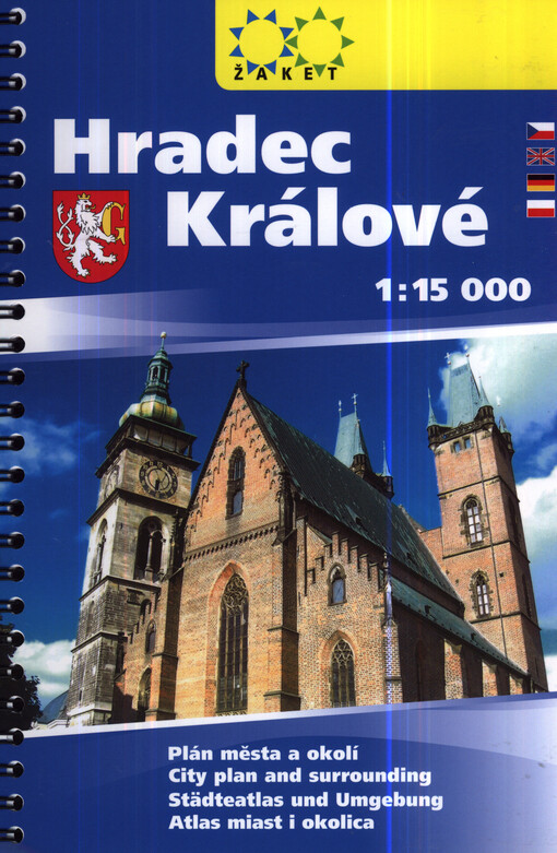 Hradec Královéplán města a okolí