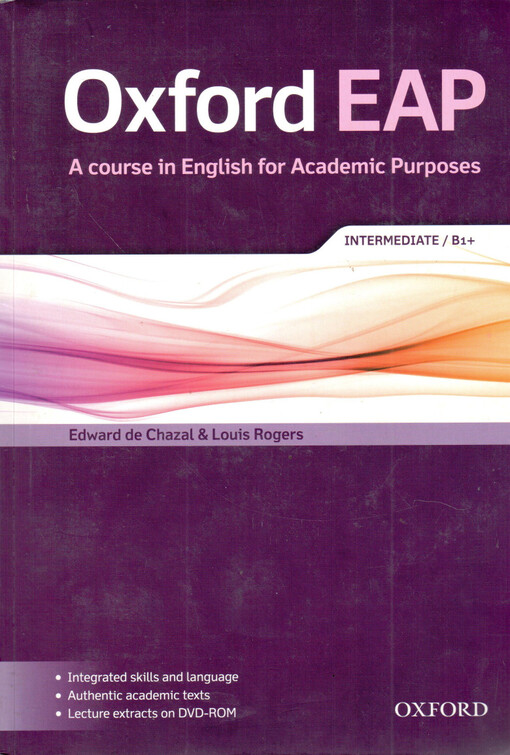 Oxford EAP (English for Academic Purposes) B1+ Student´s Book with DVD-ROM
