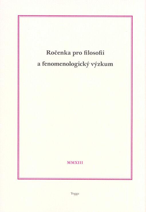 Ročenka pro filosofii a fenomenologický výzkum