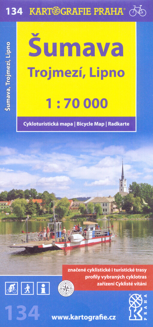 ŠumavaTrojmezí, Lipno : cykloturistická mapa 1:70 000