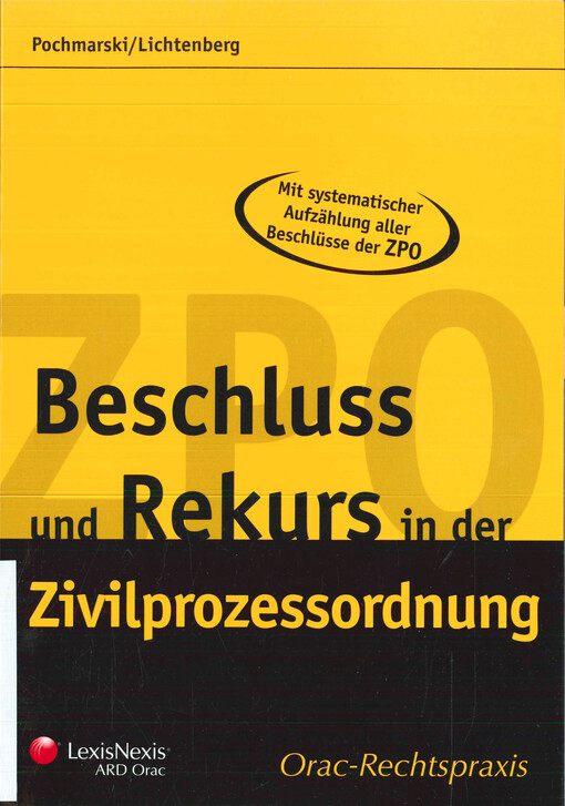Beschluss und Rekurs in der Zivilprozessordnung