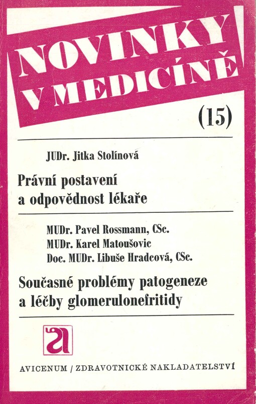 Právní postavení a odpovědnost lékaře