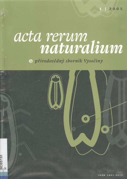 Acta rerum naturalium :přírodovědný sborník Vysočiny.1/2005