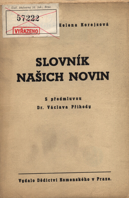 Slovník našich novin