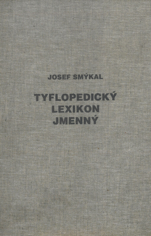 Tyflopedický lexikon jmenný