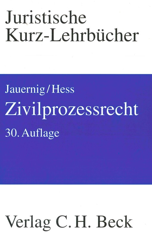 Zivilprozessrecht :ein Studienbuch