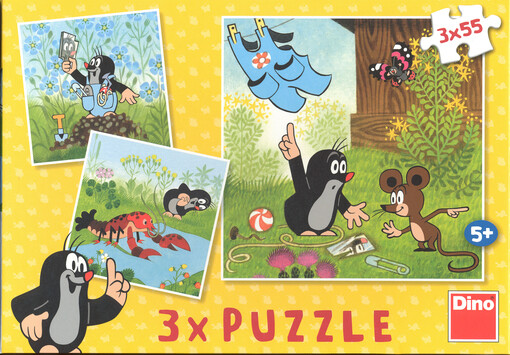 Puzzle 3x 55 : [krtek a kalhotky]   