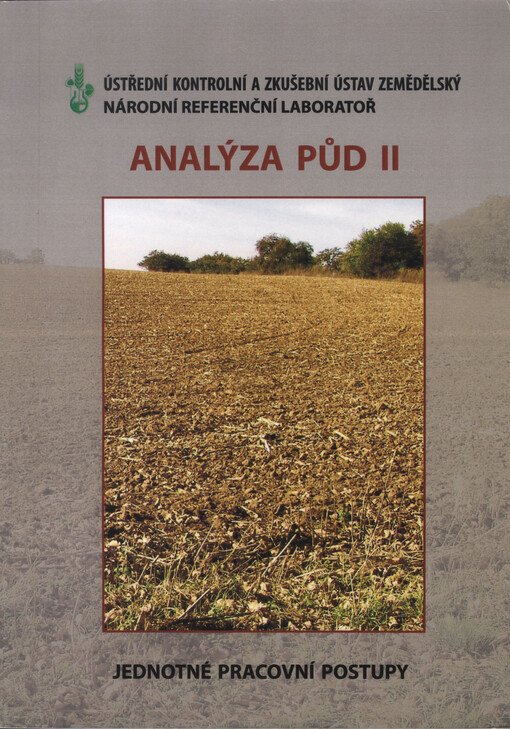 Analýza půd, sv. 2