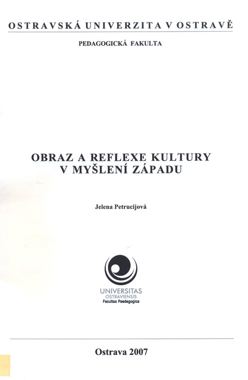 Obraz a reflexe kultury v myšlení Západu