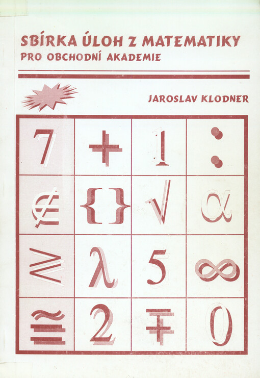 Sbírka úloh z matematiky pro obchodní akademie