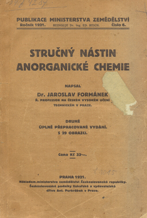 Stručný nástin anorganické chemie