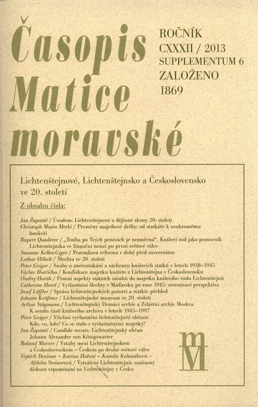 Lichtenštejnové, Lichtenštejnsko a Československo ve 20. století