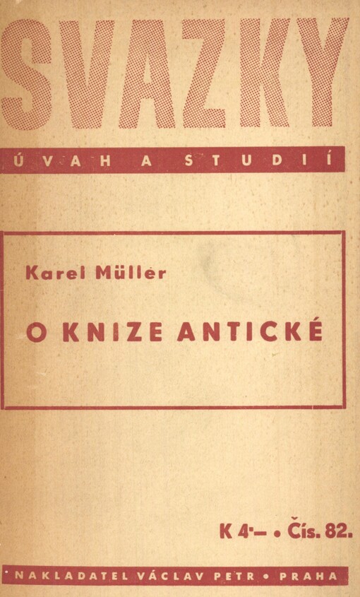 O knize antické