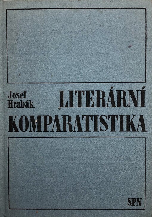 Literární komparatistika :učeb. pro vys. školy univerzitního směru