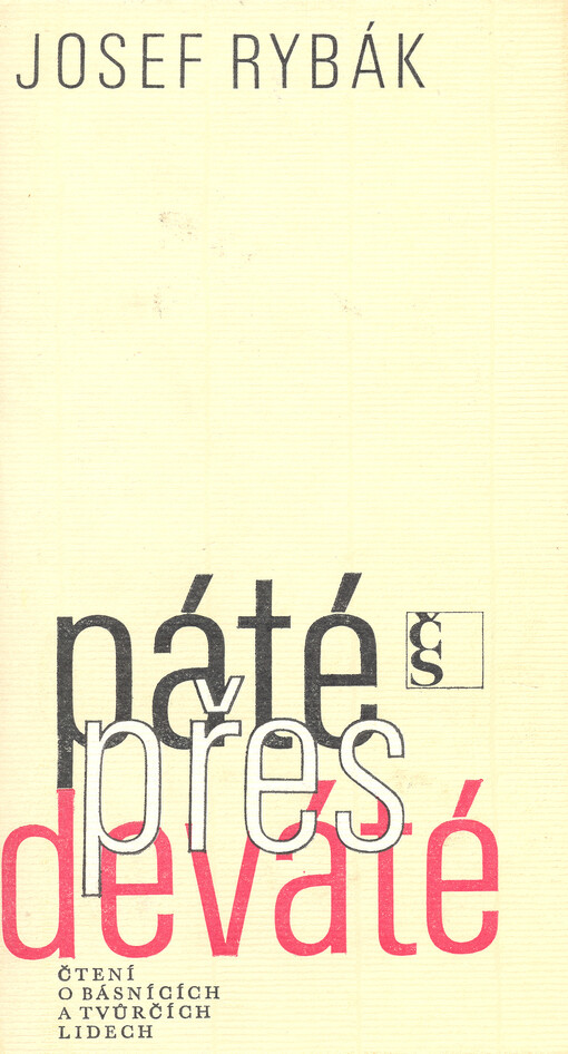 Páté přes deváté: čtení o básnících a tvůrčích lidech