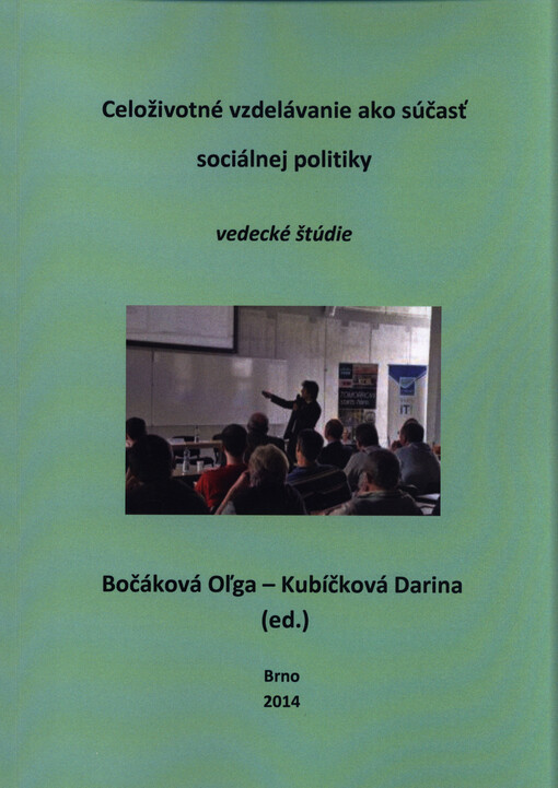 Celoživotné vzdelávanie ako súčasť sociálnej politiky :vedecké štúdie