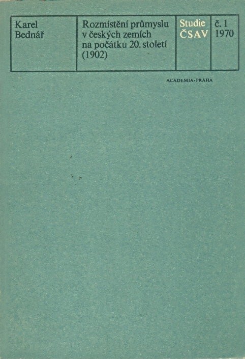 Rozmístění průmyslu v českých zemích na počátku 20. století (1902)