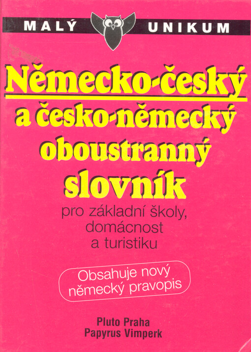 Česko-německý a německo-český oboustranný slovník