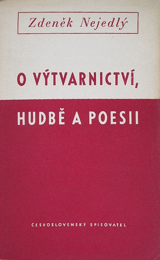 O výtvarnictví, hudbě a poesii