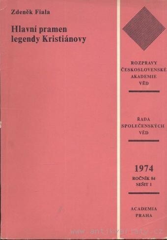 Hlavní pramen legendy Kristiánovy