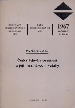 Česká lidová slovesnost a její mezinárodní vztahy