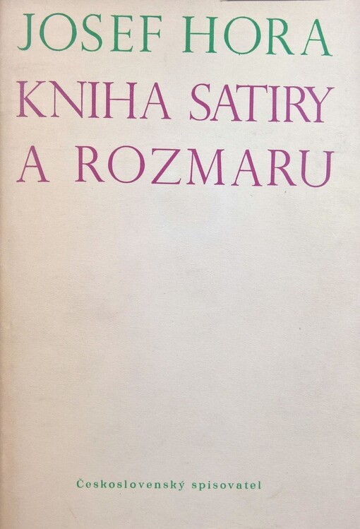 Kniha satiry a rozmaru